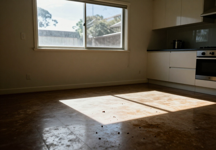 Cockroach infestation in a Lalor Park kitchen before treatment